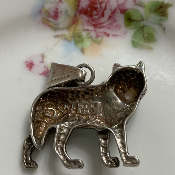 VTG Glen Sandoval Sterling Wolf Pendant (Final Price) - Picture 3 of 5